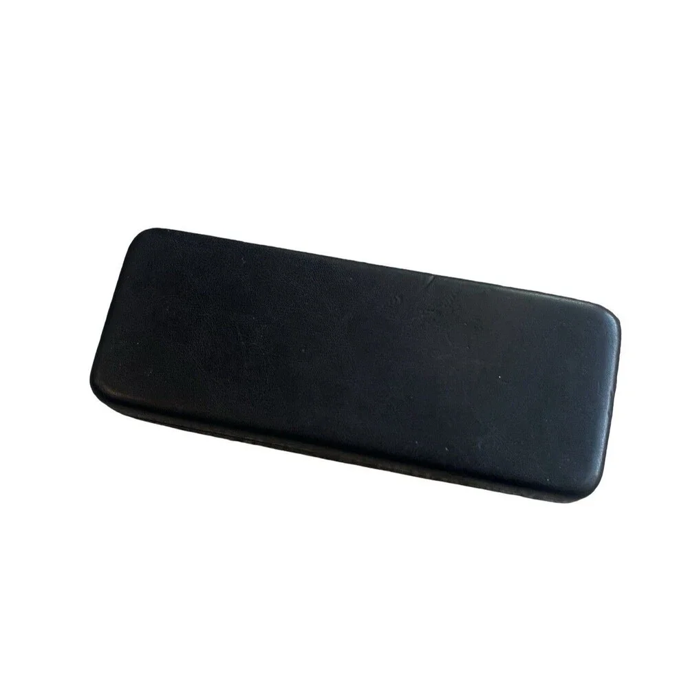 Ted Baker London Hard Shell Eye Glasses Case Only Black With Blue Felt Interior